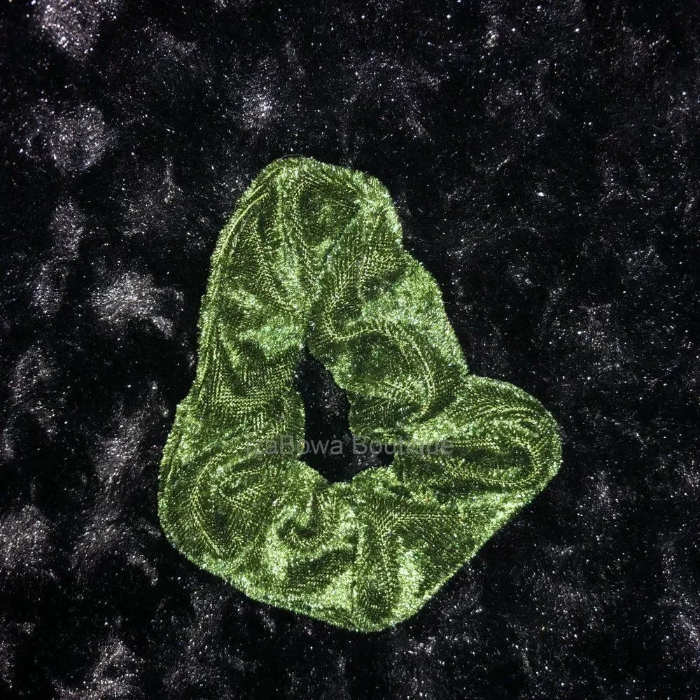 Loden Velvet Scrunchie   (kids)  SC2805  Handmade NWT Boutique